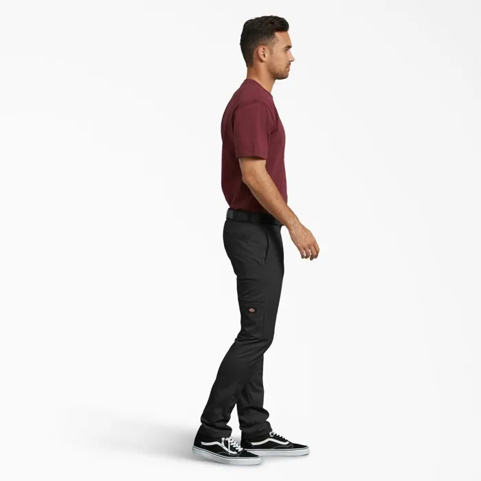 Dickies Double Knee Skinny Fit Double Knee Work Pants Black Black bk 8211 Men Dickies Double Knee Skinny Fit Double Knee Work Pants Black Black bk 8211 Men