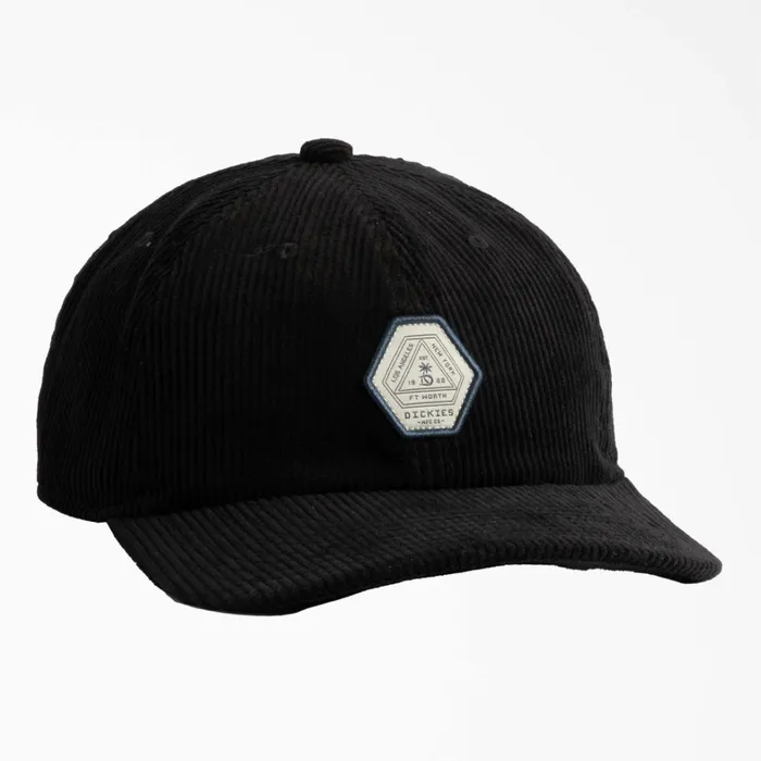 Dickies Hats and Beanies Low Pro Corduroy Cap Black Black bkx 8211 Men