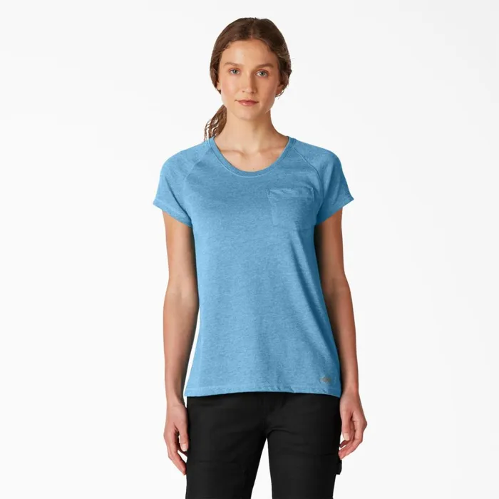 Dickies Hi Vis Women039s Cooling Short Sleeve Pocket TShirt Azure Blue Azure Blue ab2 8211 Women Dickies Hi Vis Women039s Cooling Short Sleeve Pocket TShirt Azure Blue Azure Blue ab2 8211 Women