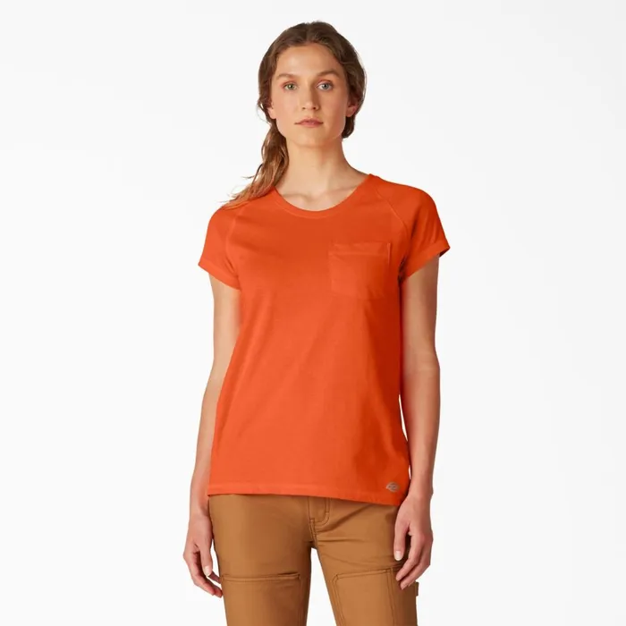 Dickies Hi Vis Women039s Cooling Short Sleeve Pocket TShirt Bright Orange Bright Orange bod 8211 Women Dickies Hi Vis Women039s Cooling Short Sleeve Pocket TShirt Bright Orange Bright Orange bod 8211 Women