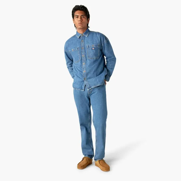 Dickies Jeans Houston Relaxed Fit Jeans Chambray Light Blue Chambray Light Blue clb 8211 Men Dickies Jeans Houston Relaxed Fit Jeans Chambray Light Blue Chambray Light Blue clb 8211 Men