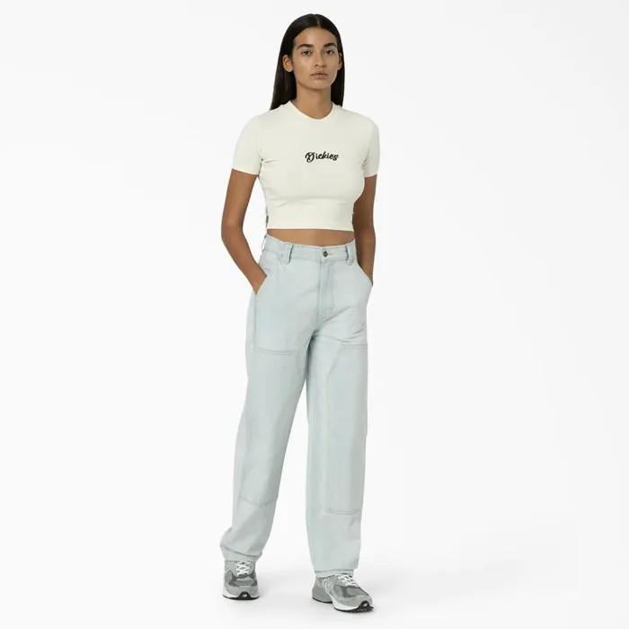 Dickies Jeans Womens Madison Loose Fit Double Knee Jeans Light Denim Light Denim ltd 8211 Women Dickies Jeans Womens Madison Loose Fit Double Knee Jeans Light Denim Light Denim ltd 8211 Women