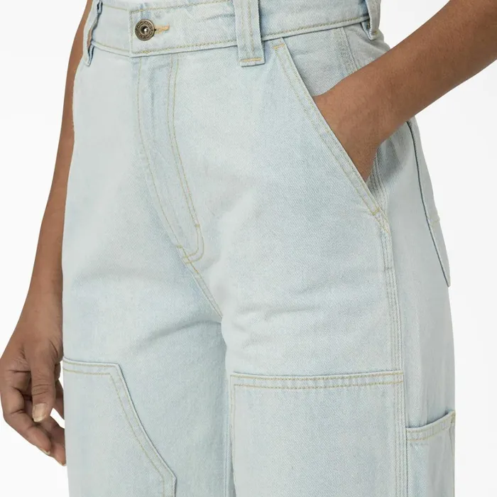 Dickies Jeans Womens Madison Loose Fit Double Knee Jeans Light Denim Light Denim ltd 8211 Women Dickies Jeans Womens Madison Loose Fit Double Knee Jeans Light Denim Light Denim ltd 8211 Women