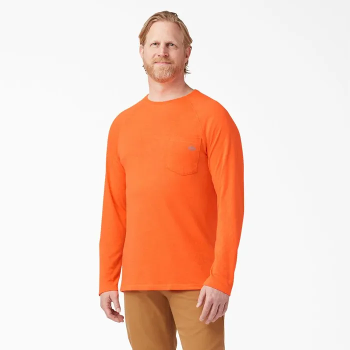 Dickies Long Sleeve Work Shirts Cooling Long Sleeve Pocket TShirt Bright Orange Bright Orange bod 8211 Men Dickies Long Sleeve Work Shirts Cooling Long Sleeve Pocket TShirt Bright Orange Bright Orange bod 8211 Men
