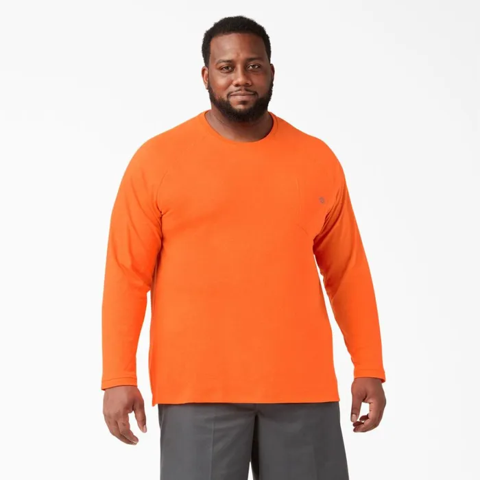 Dickies Long Sleeve Work Shirts Cooling Long Sleeve Pocket TShirt Bright Orange Bright Orange bod 8211 Men Dickies Long Sleeve Work Shirts Cooling Long Sleeve Pocket TShirt Bright Orange Bright Orange bod 8211 Men