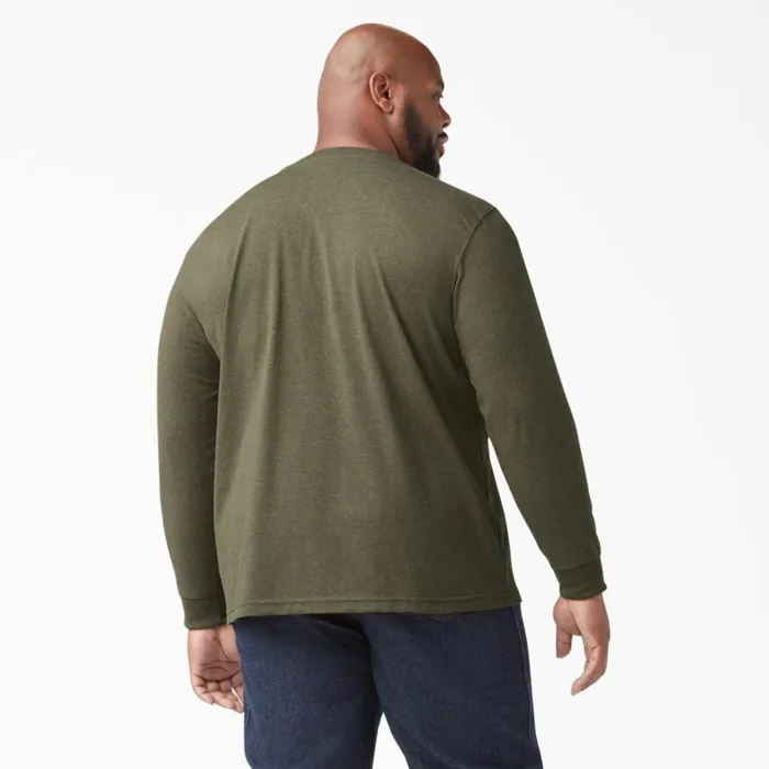 Dickies Long Sleeve Work Shirts Heavyweight Heathered Long Sleeve Henley TShirt Military Green Heather Military Green Heather mld 8211 Men Dickies Long Sleeve Work Shirts Heavyweight Heathered Long Sleeve Henley TShirt Military Green Heather Military Green Heather mld 8211 Men
