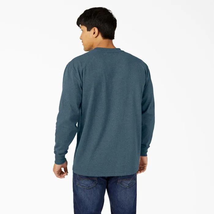 Dickies Long Sleeve Work Shirts Heavyweight Heathered Long Sleeve Pocket TShirt Baltic Blue Baltic Blue bud 8211 Men Dickies Long Sleeve Work Shirts Heavyweight Heathered Long Sleeve Pocket TShirt Baltic Blue Baltic Blue bud 8211 Men