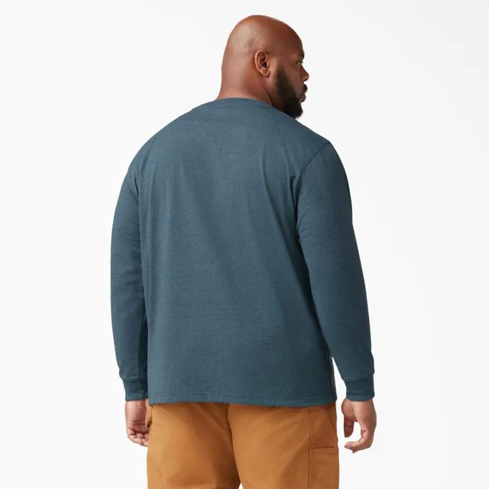 Dickies Long Sleeve Work Shirts Heavyweight Heathered Long Sleeve Pocket TShirt Baltic Blue Baltic Blue bud 8211 Men Dickies Long Sleeve Work Shirts Heavyweight Heathered Long Sleeve Pocket TShirt Baltic Blue Baltic Blue bud 8211 Men