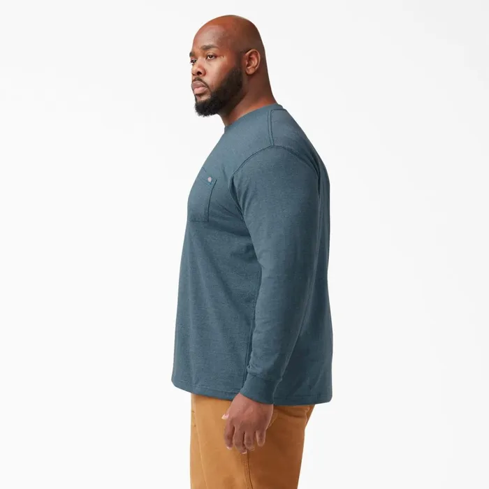 Dickies Long Sleeve Work Shirts Heavyweight Heathered Long Sleeve Pocket TShirt Baltic Blue Baltic Blue bud 8211 Men Dickies Long Sleeve Work Shirts Heavyweight Heathered Long Sleeve Pocket TShirt Baltic Blue Baltic Blue bud 8211 Men