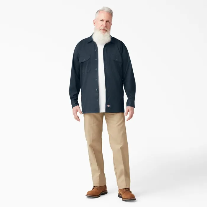 Dickies Long Sleeve Work Shirts Relaxed Fit Long Sleeve Work Shirt Dark Navy Dark Navy dn 8211 Men Dickies Long Sleeve Work Shirts Relaxed Fit Long Sleeve Work Shirt Dark Navy Dark Navy dn 8211 Men
