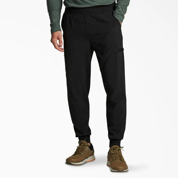 Dickies Scrubs Men039s EDS Essentials Mid Rise Jogger Scrub Pants Black Black blk 8211 Men