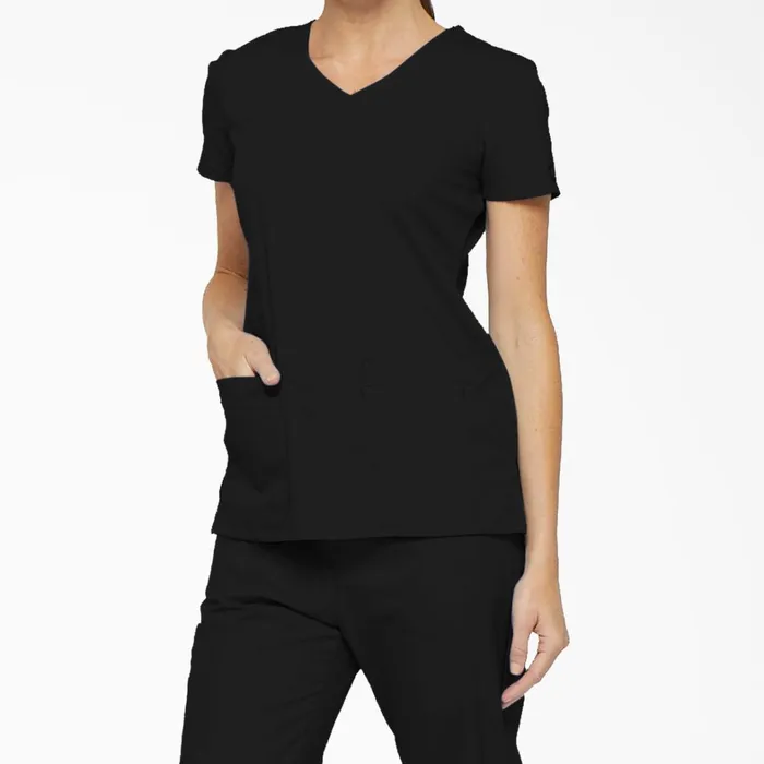 Dickies Scrubs Women039s EDS Signature VNeck Scrub Top With Pen Slot Black Black blk 8211 Women Dickies Scrubs Women039s EDS Signature VNeck Scrub Top With Pen Slot Black Black blk 8211 Women