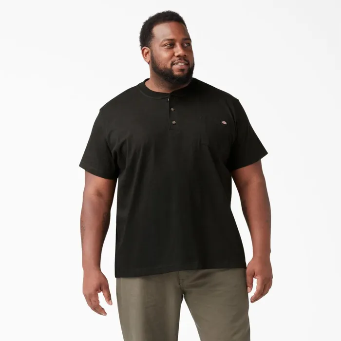 Dickies Shirts Heavyweight Short Sleeve Henley TShirt Black Black bk 8211 Men Dickies Shirts Heavyweight Short Sleeve Henley TShirt Black Black bk 8211 Men