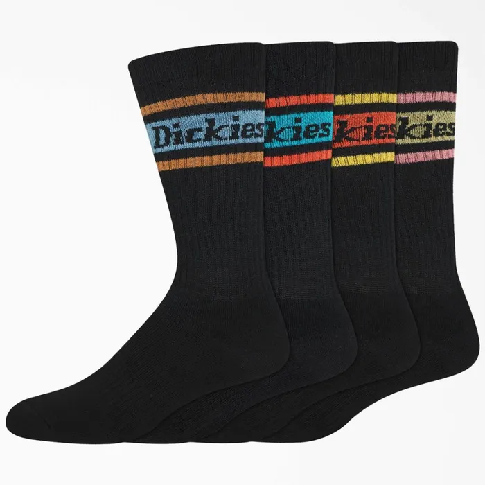 Dickies Socks Rugby Stripe Socks Size 612 4Pack BlackSpring Stripe Blackspring Stripe bsn 8211 MenWomen