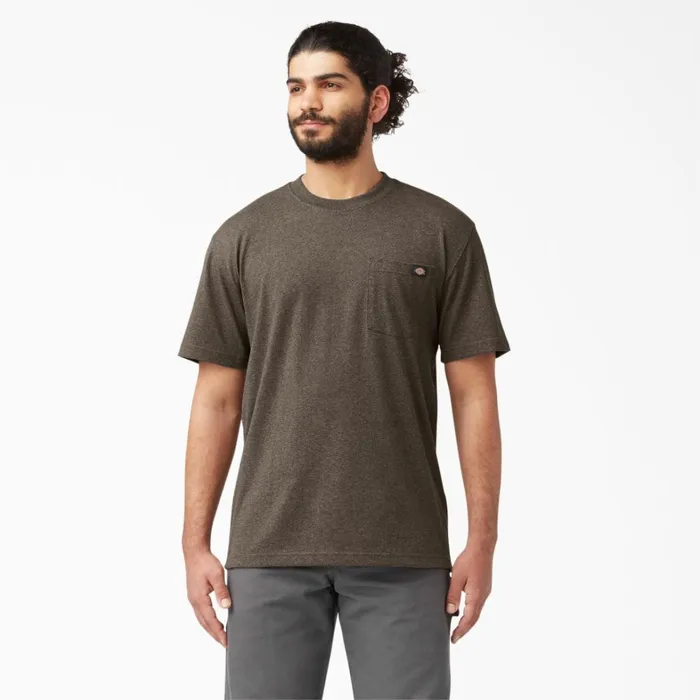 Dickies TShirts Heavyweight Heathered Short Sleeve Pocket TShirt Chocolate Heather Chocolate Heather cth 8211 Men Dickies TShirts Heavyweight Heathered Short Sleeve Pocket TShirt Chocolate Heather Chocolate Heather cth 8211 Men
