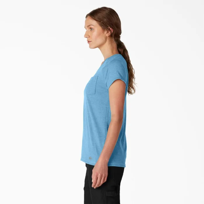 Dickies TShirts Women039s Cooling Short Sleeve Pocket TShirt Azure Blue Azure Blue ab2 8211 Women Dickies TShirts Women039s Cooling Short Sleeve Pocket TShirt Azure Blue Azure Blue ab2 8211 Women