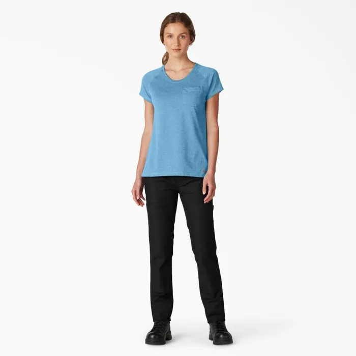 Dickies TShirts Women039s Cooling Short Sleeve Pocket TShirt Azure Blue Azure Blue ab2 8211 Women Dickies TShirts Women039s Cooling Short Sleeve Pocket TShirt Azure Blue Azure Blue ab2 8211 Women