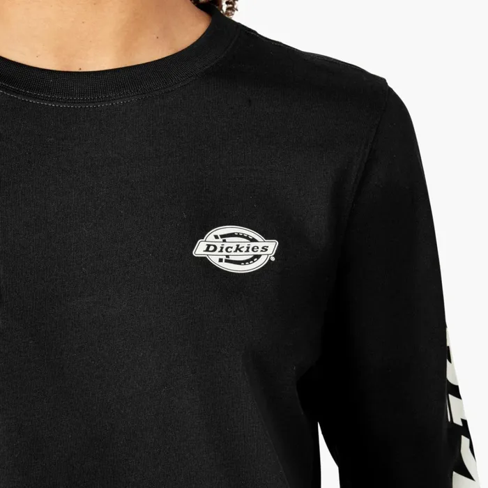 Dickies TShirts Womens Long Sleeve Heavyweight Graphic TShirt Black Black kbk 8211 Women Dickies TShirts Womens Long Sleeve Heavyweight Graphic TShirt Black Black kbk 8211 Women