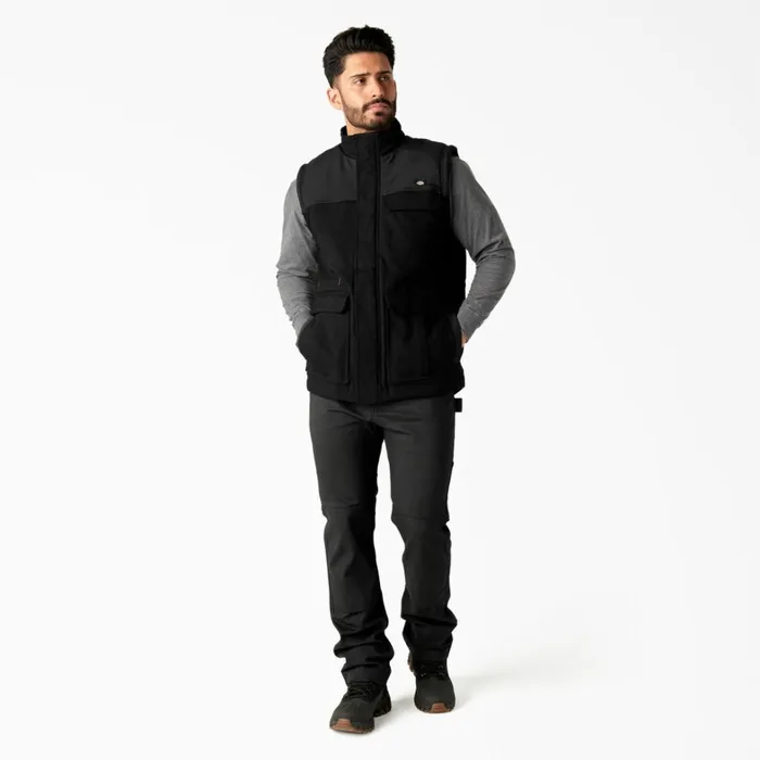 Dickies Vests FLEX Duck Canvas Insulated Vest Black Black bk 8211 Men Dickies Vests FLEX Duck Canvas Insulated Vest Black Black bk 8211 Men
