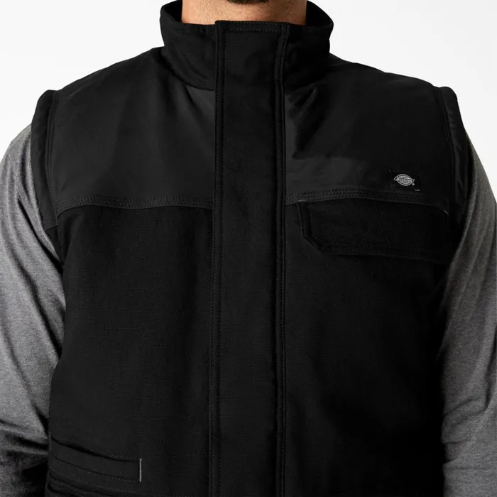 Dickies Vests FLEX Duck Canvas Insulated Vest Black Black bk 8211 Men Dickies Vests FLEX Duck Canvas Insulated Vest Black Black bk 8211 Men