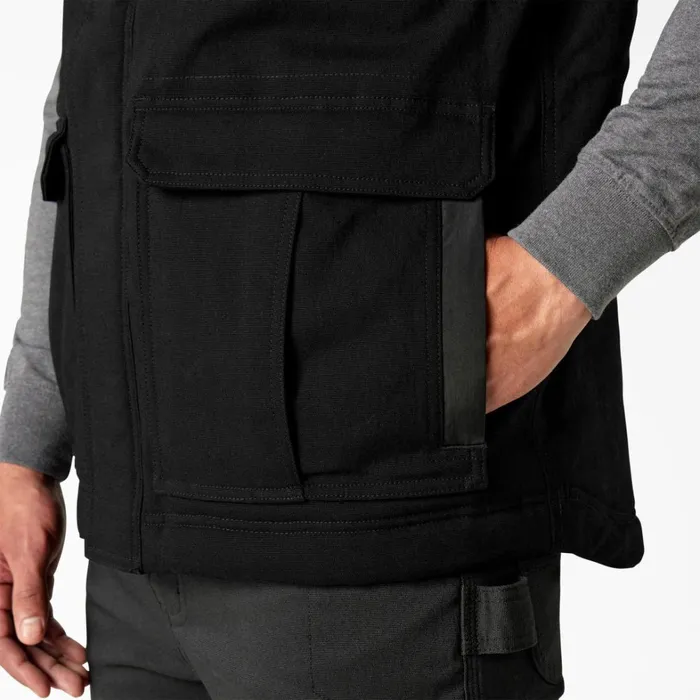 Dickies Vests FLEX Duck Canvas Insulated Vest Black Black bk 8211 Men Dickies Vests FLEX Duck Canvas Insulated Vest Black Black bk 8211 Men