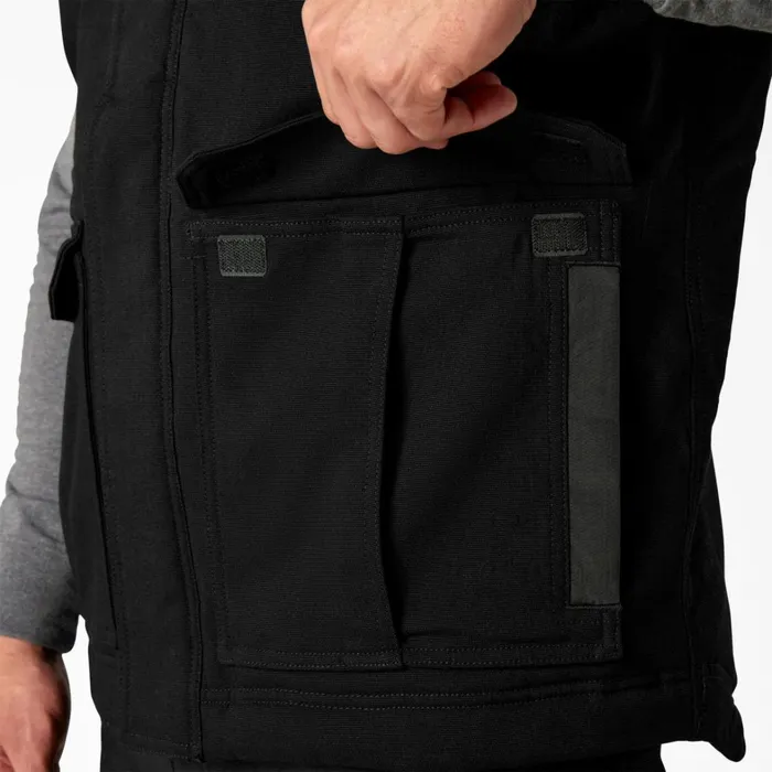 Dickies Vests FLEX Duck Canvas Insulated Vest Black Black bk 8211 Men Dickies Vests FLEX Duck Canvas Insulated Vest Black Black bk 8211 Men