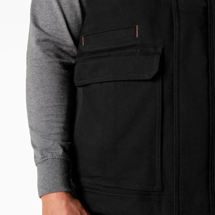Dickies Vests FLEX Duck Canvas Insulated Vest Black Black bk 8211 Men Dickies Vests FLEX Duck Canvas Insulated Vest Black Black bk 8211 Men