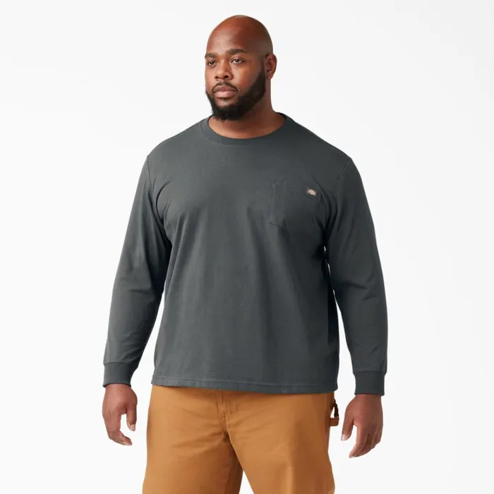 Dickies Work Shirts Heavyweight Long Sleeve Pocket TShirt Charcoal Gray Charcoal Gray ch 8211 Men Dickies Work Shirts Heavyweight Long Sleeve Pocket TShirt Charcoal Gray Charcoal Gray ch 8211 Men