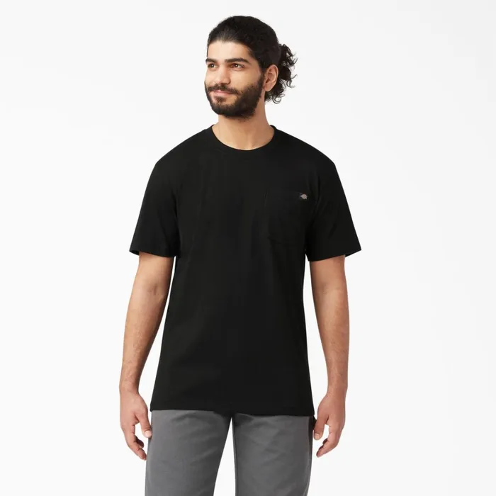 Dickies Work Shirts Lightweight Short Sleeve Pocket TShirt Black Black bk 8211 Men Dickies Work Shirts Lightweight Short Sleeve Pocket TShirt Black Black bk 8211 Men