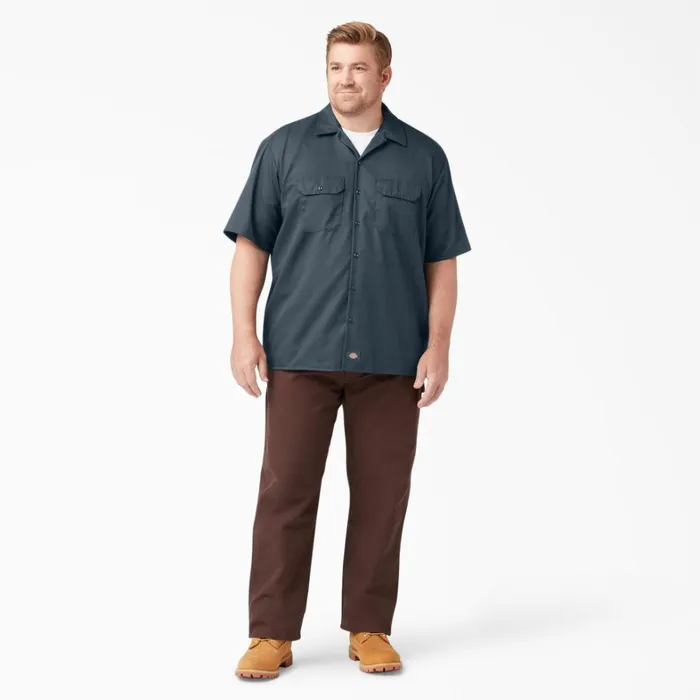 Dickies Work Shirts Short Sleeve Work Shirt Airforce Blue Airforce Blue af 8211 Men