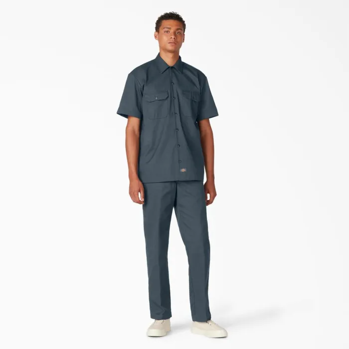 Dickies Work Shirts Short Sleeve Work Shirt Airforce Blue Airforce Blue af 8211 Men