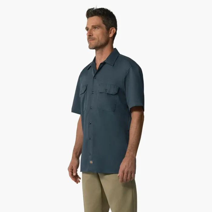 Dickies Work Shirts Short Sleeve Work Shirt Airforce Blue Airforce Blue af 8211 Men