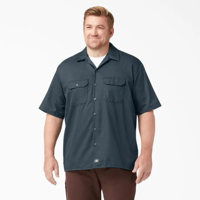 Dickies Work Shirts Short Sleeve Work Shirt Airforce Blue Airforce Blue af 8211 Men
