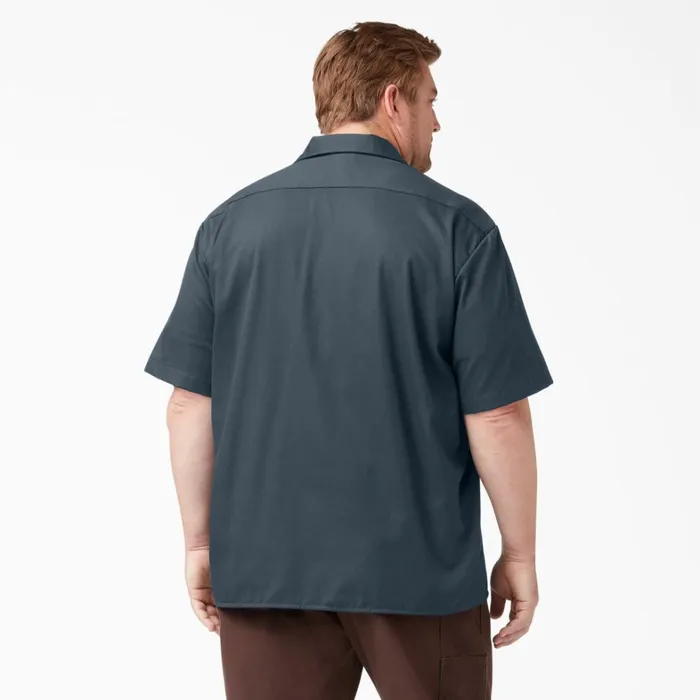 Dickies Work Shirts Short Sleeve Work Shirt Airforce Blue Airforce Blue af 8211 Men