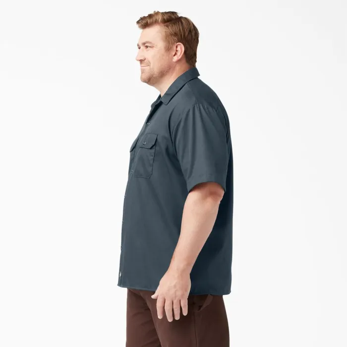 Dickies Work Shirts Short Sleeve Work Shirt Airforce Blue Airforce Blue af 8211 Men