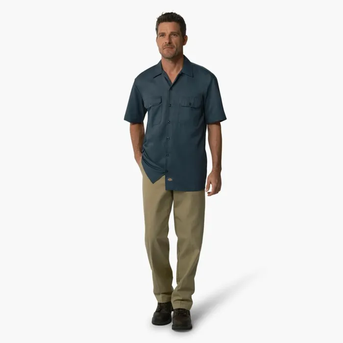 Dickies Work Shirts Short Sleeve Work Shirt Airforce Blue Airforce Blue af 8211 Men