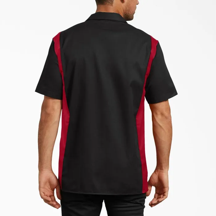 Dickies Work Shirts TwoTone Short Sleeve Work Shirt Black Red Tone Black Red Tone bker 8211 Men Dickies Work Shirts TwoTone Short Sleeve Work Shirt Black Red Tone Black Red Tone bker 8211 Men