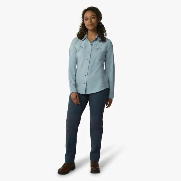 Dickies Work Tops Women039s Cooling RollTab Work Shirt Clear Blue Clear Blue eud 8211 Women Dickies Work Tops Women039s Cooling RollTab Work Shirt Clear Blue Clear Blue eud 8211 Women