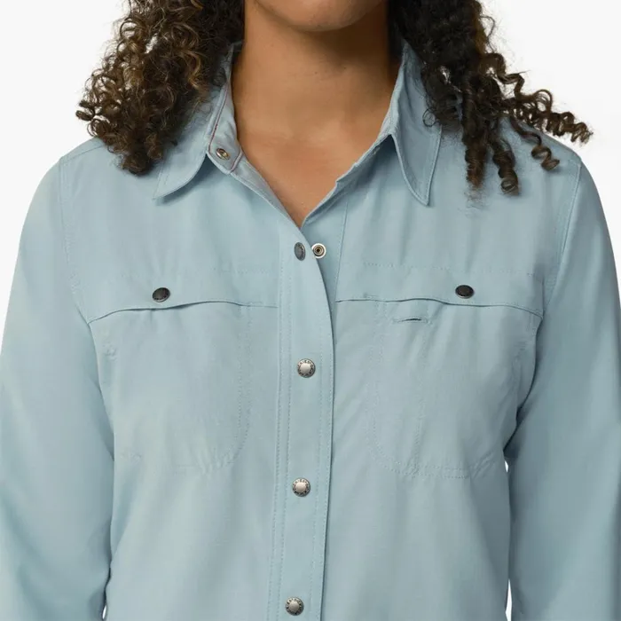 Dickies Work Tops Women039s Cooling RollTab Work Shirt Clear Blue Clear Blue eud 8211 Women Dickies Work Tops Women039s Cooling RollTab Work Shirt Clear Blue Clear Blue eud 8211 Women