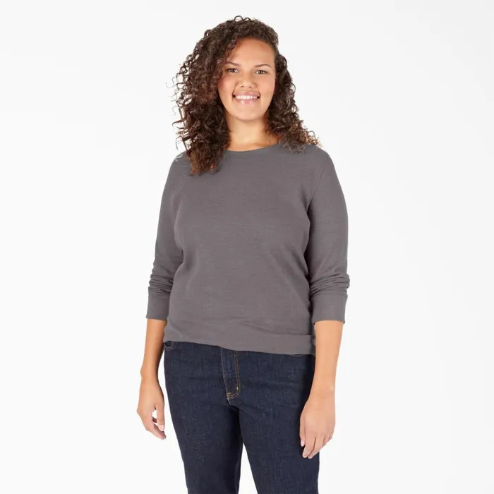 Dickies Work Tops Women039s Plus Long Sleeve Thermal Shirt Graphite Gray Graphite Gray gad 8211 Women Dickies Work Tops Women039s Plus Long Sleeve Thermal Shirt Graphite Gray Graphite Gray gad 8211 Women