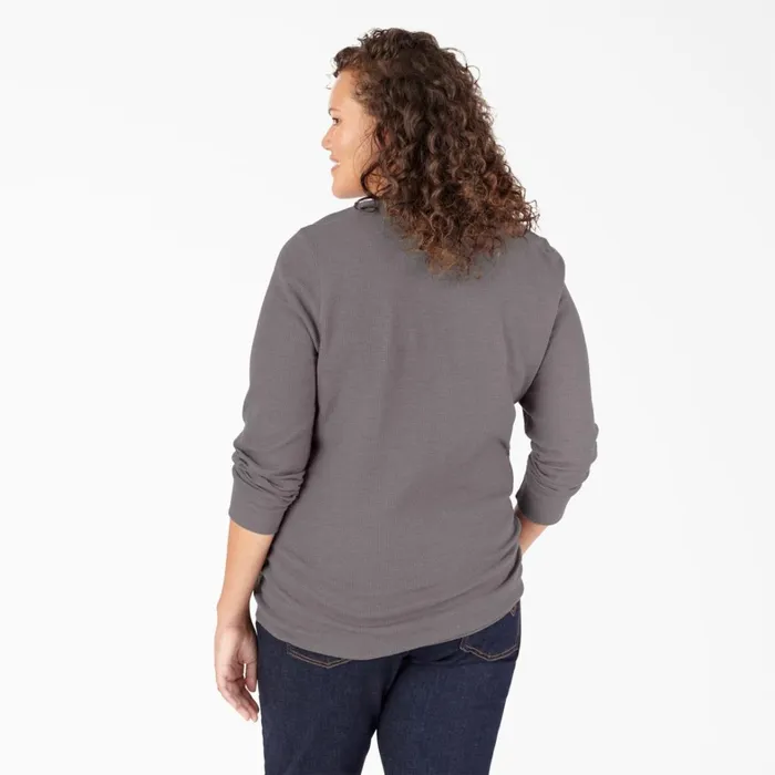 Dickies Work Tops Women039s Plus Long Sleeve Thermal Shirt Graphite Gray Graphite Gray gad 8211 Women Dickies Work Tops Women039s Plus Long Sleeve Thermal Shirt Graphite Gray Graphite Gray gad 8211 Women