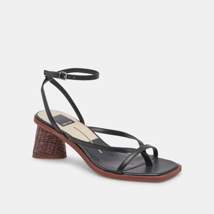 Dolce Vita Banita Sandals Black Leather Women Sandals