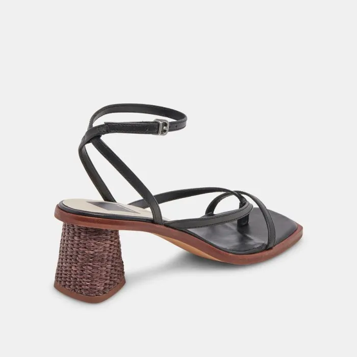 Dolce Vita Banita Sandals Black Leather Women Sandals