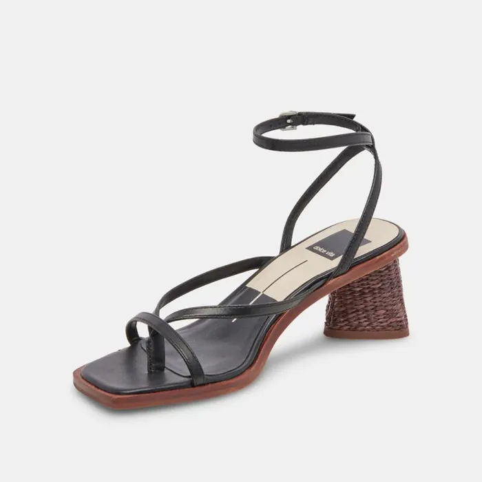 Dolce Vita Banita Sandals Black Leather Women Sandals