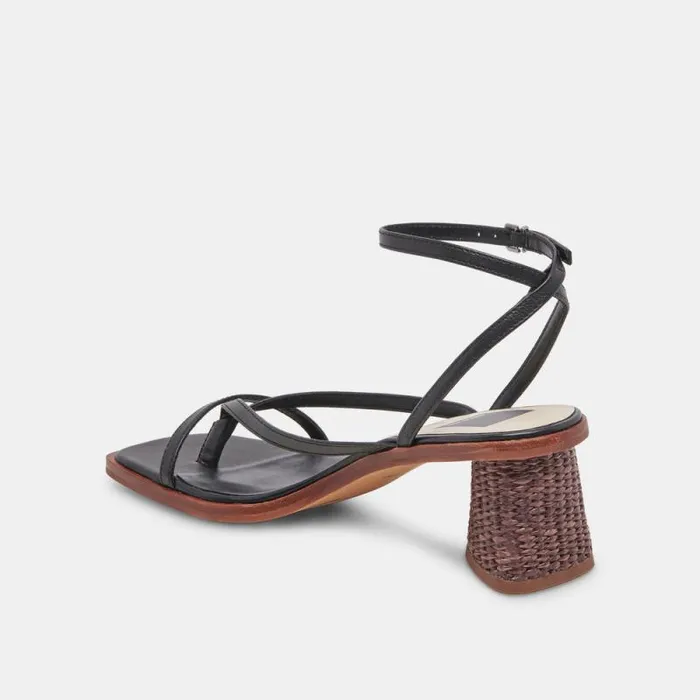 Dolce Vita Banita Sandals Black Leather Women Sandals