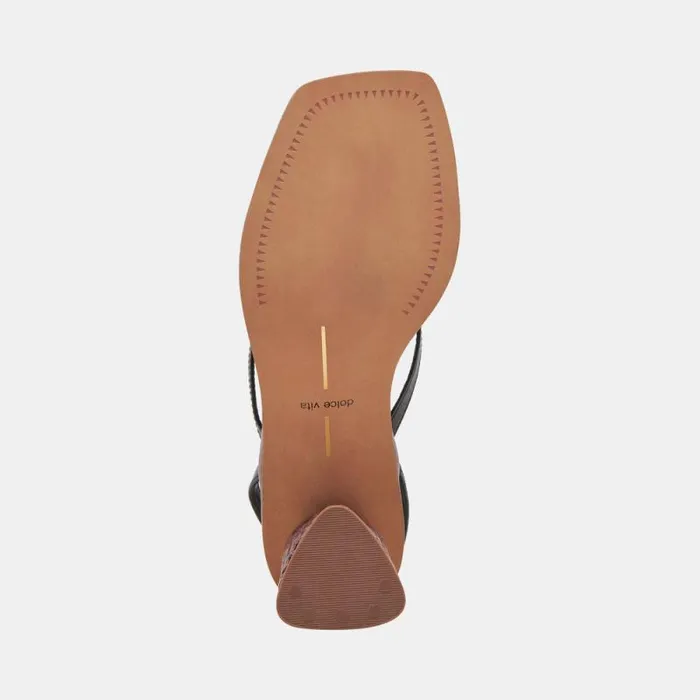 Dolce Vita Banita Sandals Black Leather Women Sandals