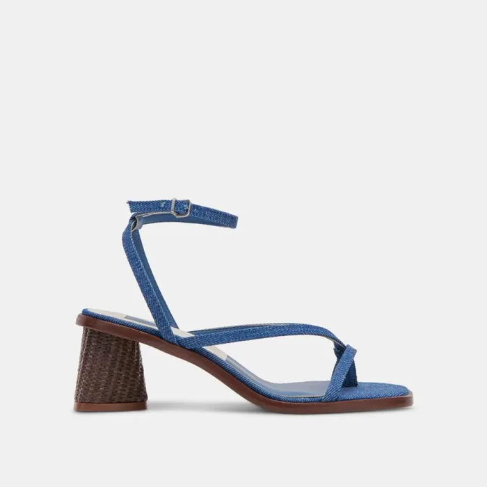 Dolce Vita Banita Sandals Blue Denim Women Sandals