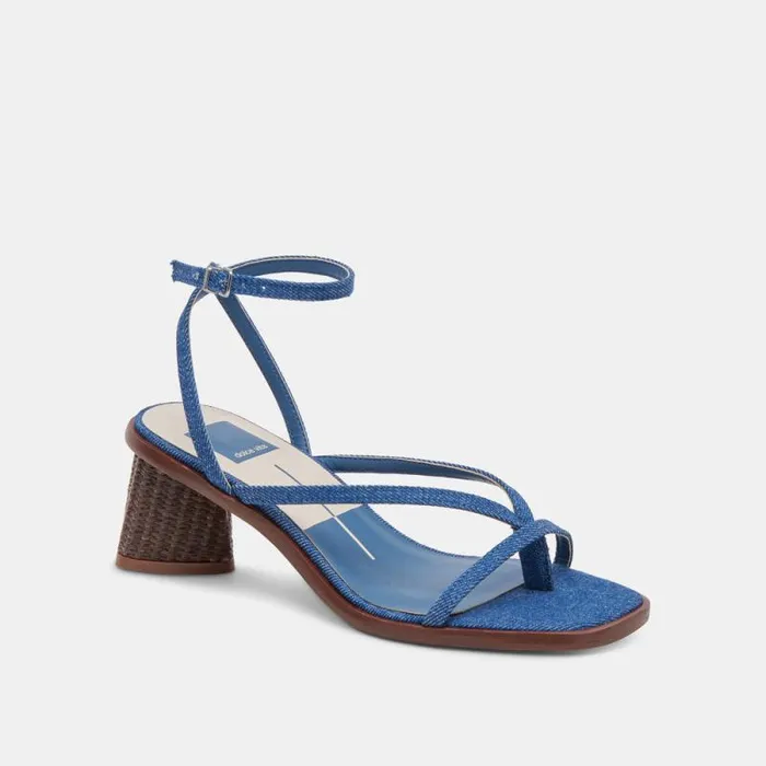 Dolce Vita Banita Sandals Blue Denim Women Sandals