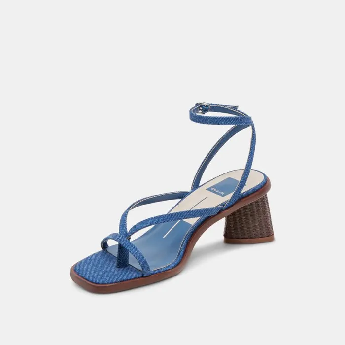 Dolce Vita Banita Sandals Blue Denim Women Sandals