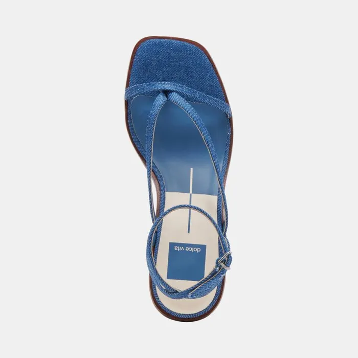 Dolce Vita Banita Sandals Blue Denim Women Sandals